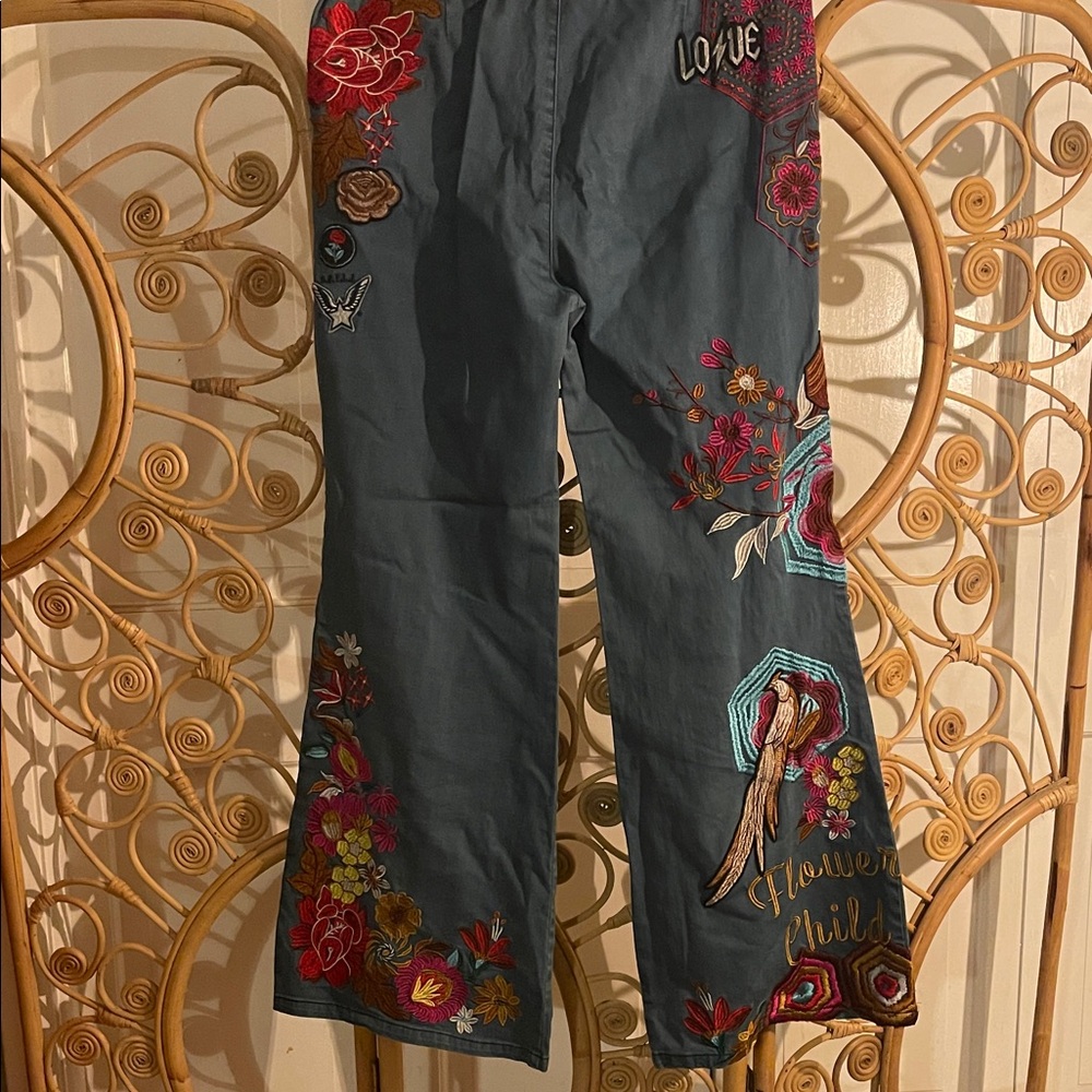 Embroidered Spell Flower Child RARE XL - Picture 4 of 6